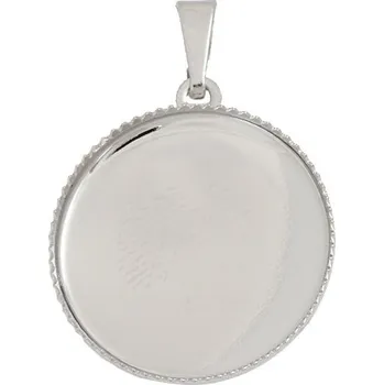 Přívěsek Crystal-ZONE Přívěsek Kruh miligrán 20mm platina