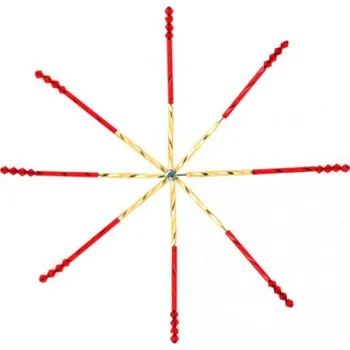 Vánoční dekorace Crystal-ZONE Kostra na Vánoční hvězdu 17cm surová