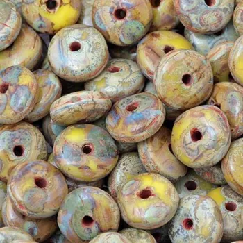 Korálek CZ Korálek mačkaný SLAVÍK 7mm travertin