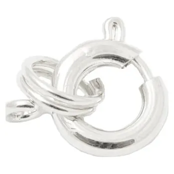 Materiál na výrobu šperku CZ Pérový kroužek 8mm stříbro