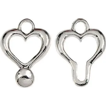 Materiál na výrobu šperku Crystal-ZONE Zapínání ozdobné platina