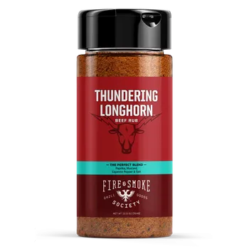 Koření Grilovací koření Fire & Smoke Thundering Longhorn, 354 g