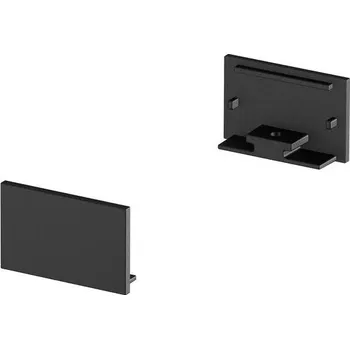 Příslušenství pro svítidlo SLV - BIG WHITE Koncové kryty na GRAZIA 20 profil k montáži na stěnu plochý 2 kusy ploché provedení černé - BIG WHITE (SLV) LA 1000561