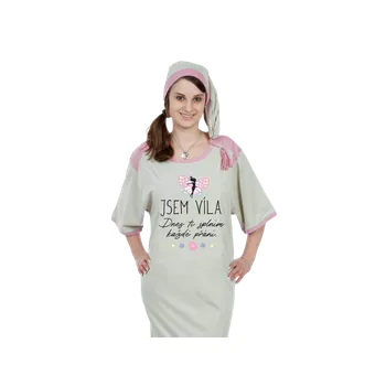 Dámská noční košile Noční košile - Jsem víla Barva: Melír, Velikost: XXXL
