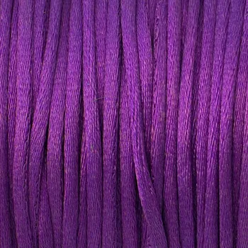 Materiál na výrobu šperku CZ Šňůrka saténová 1,5mm fialová