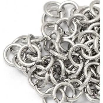 Materiál na výrobu šperku EU Spojovací kroužek 8/1mm chirurgická ocel (50ks)