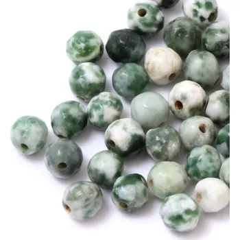 Drahý kámen Achát stromový broušený 4mm (1ks)