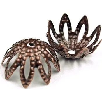 Materiál na výrobu šperku CZ Kaplík 13x6mm stará měď