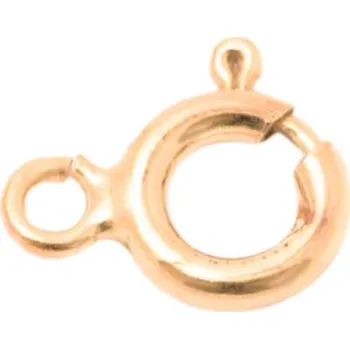 Materiál na výrobu šperku EU Pérový kroužek 6mm Ag925/1000 0,18g rose gold