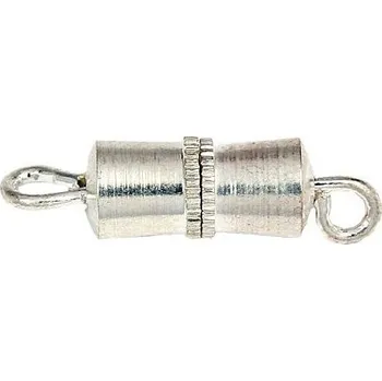 Materiál na výrobu šperku CZ Bižuterní šroubová záponka 10mm stříbro