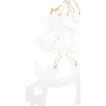 Vánoce Casa de Engel Dřevěný závěsný anděl - sada 6 ks 50