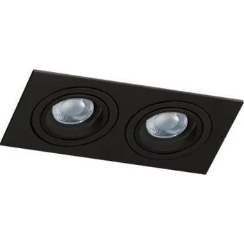 Bodové svítidlo AZZARDO Podhledové svítidlo Caro 2 Square (black) - AZZARDO AZZ AZ2437