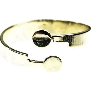 Prsten Crystal-ZONE Prsten Heart 2808 2x6mm gold plating 24kt