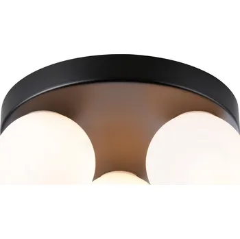 PAULMANN Selection Bathroom stropní svítidlo Gove IP44 G9 230V max. 3x20W černá mat/satén - PAULMANN P 71069