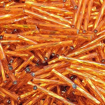 Korálek Preciosa Preciosa® Rokajl tyčinky kroucená 25mm oranžová (87060)