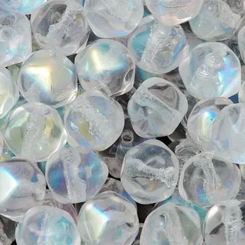 Korálek CZ Korálek mačkaný GRANULE 6mm crystal AB