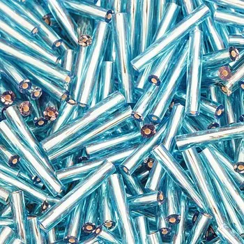 Korálek Preciosa Preciosa® Rokajl tyčinky rovné 15mm aquamarine (67010)