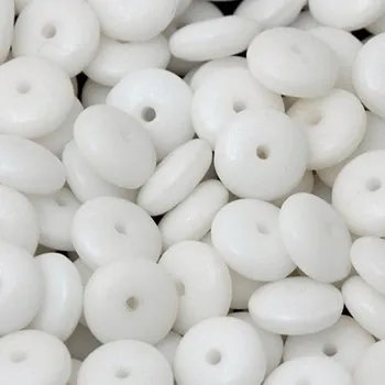 Korálek CZ Korálek mačkaný SLAVÍK 6mm bílá