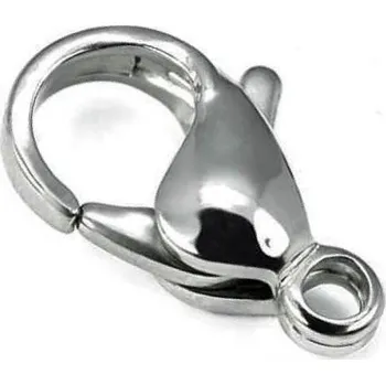 Materiál na výrobu šperku EU Bižuterní karabinka 8mm chirurgická ocel