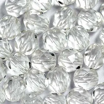 Korálek CZ Korálky broušené 6mm crystal (40ks)