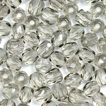 Korálek CZ Korálky broušené 3mm kouřová (50ks)