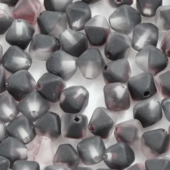 Korálek CZ Korálek mačkaný LUCERNA 6mm černofialová