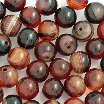 Drahý kámen Sardonyx 8mm (1ks)