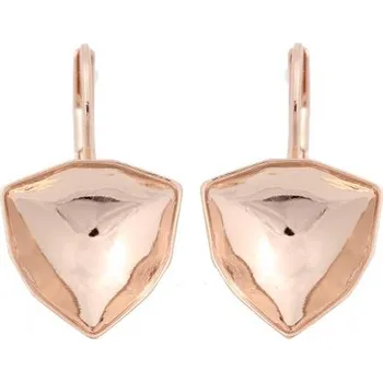 Náušnice Crystal-ZONE Náušnice Trilliant 12mm rose gold