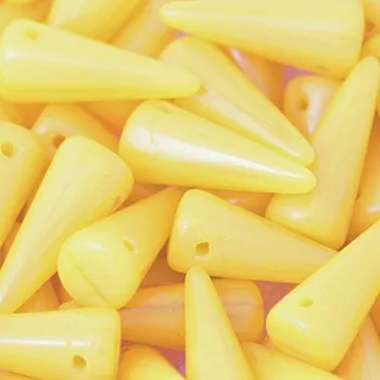 Korálek CZ Korálek mačkaný SPIKE 13/5mm žlutá