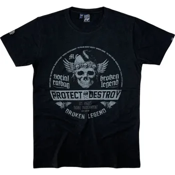 Oblečení a móda YAKUZA Tričko Broken Legend 008 černé - S