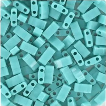 Korálek Miyuki Half Tila 5/2,4mm opaque turquoise green (HTL-412)