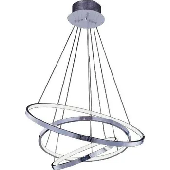 AZZARDO LED Závěsné svítidlo Azzardo Wheel 3 Dimm chrome AZ2989 80W 4800lm 3000K IP20 75cm stmívatelné chromové - AZZARDO AZZ AZ2989