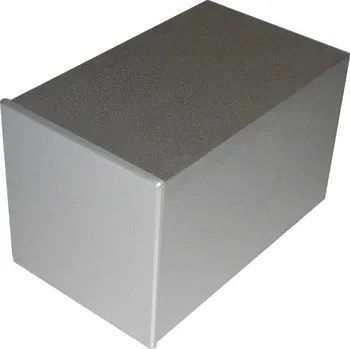 Počítač Krabička hliníková dvoudílná eloxovaná stříbrná, 100x165x100mm
