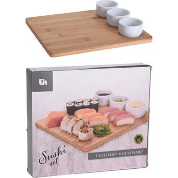 Kuchyňské náčiní EXCELLENT HOUSEWARE Sushi set servírovací sada 4 ks KO-784610250