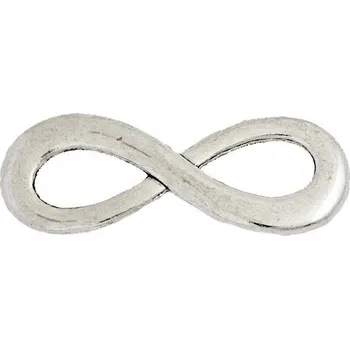 Náramek Crystal-ZONE Mezidíl do náramku Nekonečno 23/8mm staré stříbro