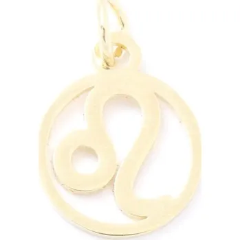 Přívěsek EU Přívěsek znamení Lev 13/11mm chirurgická ocel gold plating 24kt