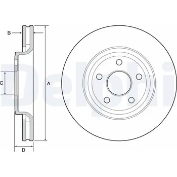 Brzdový kotouč Brzdový kotouč DELPHI BG9121C
