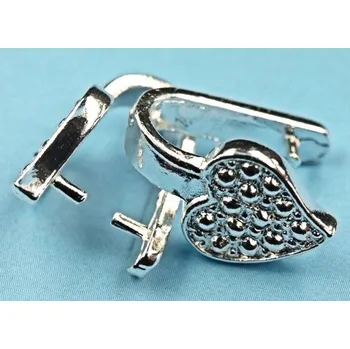 Materiál na výrobu šperku Crystal-ZONE Šlupna ozdobná stříbro