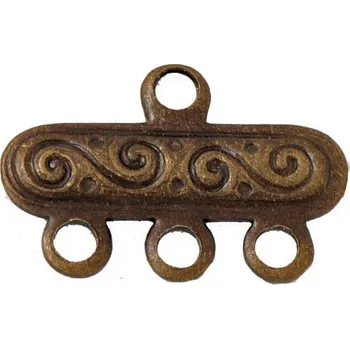 Vodovodní baterie CZ Ramínko 1+3očka 15/10mm Staré zlato