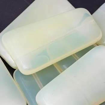 Korálek CZ Korálek mačkaný OBDELNÍK 35/20mm žlutá