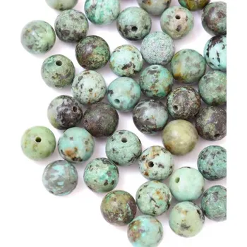 Korálek Tyrkys africký 8mm (1ks)