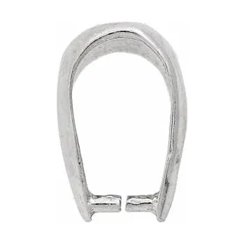 Materiál na výrobu šperku Crystal-ZONE Šlupna 9,4/2,8mm Rhodium