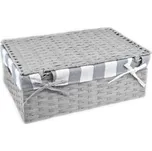 Vingo Úložný box s víkem šedý Rozměry (cm): 30x21, v. 11