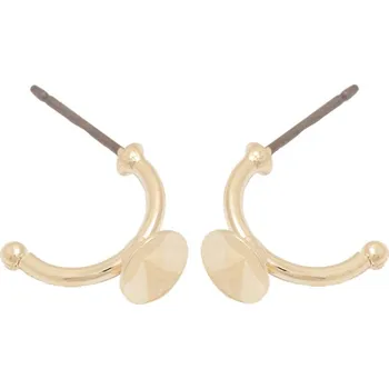 Náušnice Crystal-ZONE Náušnice měsíc Rivoli 6mm rose gold