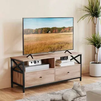 Psací stůl Televizní stolek se zásuvkami IOWA dub sonoma/černá