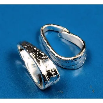 Materiál na výrobu šperku Crystal-ZONE Šlupna 10mm stříbro