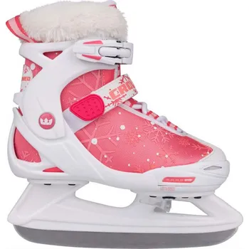Zimní brusle Crowned PRINCESS dívčí růžová/bílá 35-38
