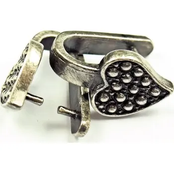 Materiál na výrobu šperku Crystal-ZONE Šlupna ozdobná staré stříbro