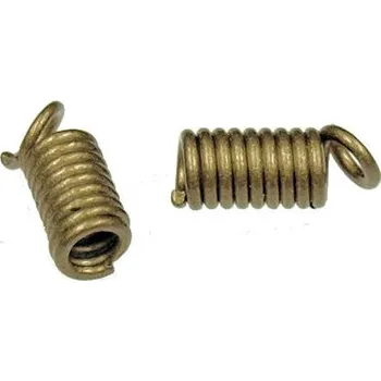 Materiál na výrobu šperku CZ Koncovka na návlekový materiál 2mm staré zlato