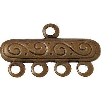 Vodovodní baterie CZ Ramínko 1+4očka 18/10mm Staré zlato